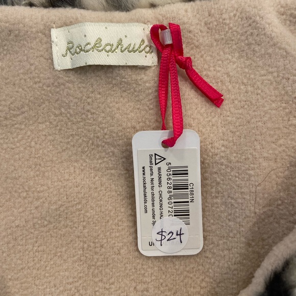 Leopard faux fur toddler shawl - Picture 2 of 4